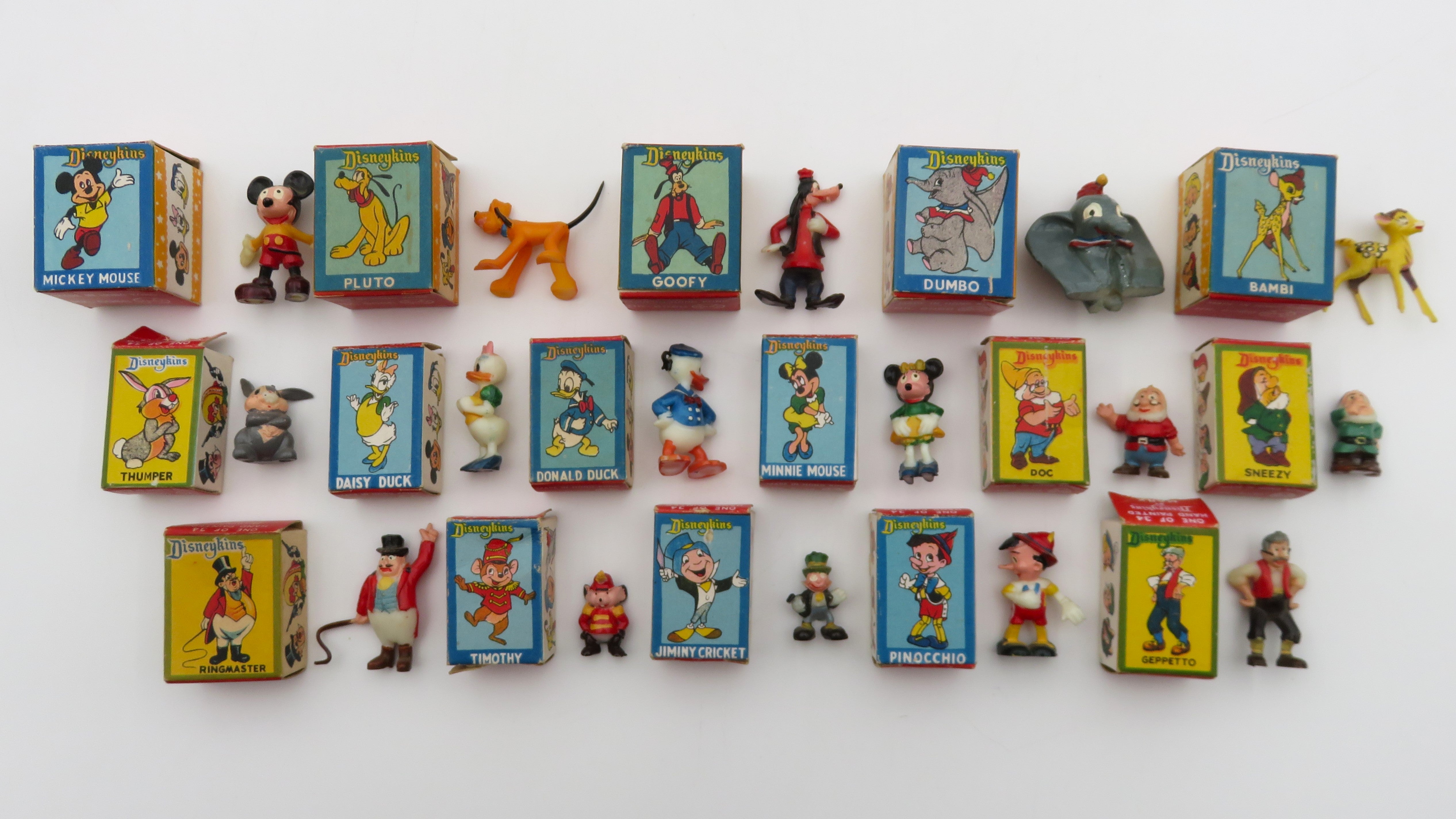 VINTAGE Disneykins Figure Lot of (16) - Louis Marx & Co./Marx Toys (c. 1960s) Collectibles